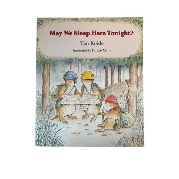 May We Sleep Here Tonight Tan Koide XL Oversized Picture Book 1981 15x18 Vintage - Picture 1 of 11